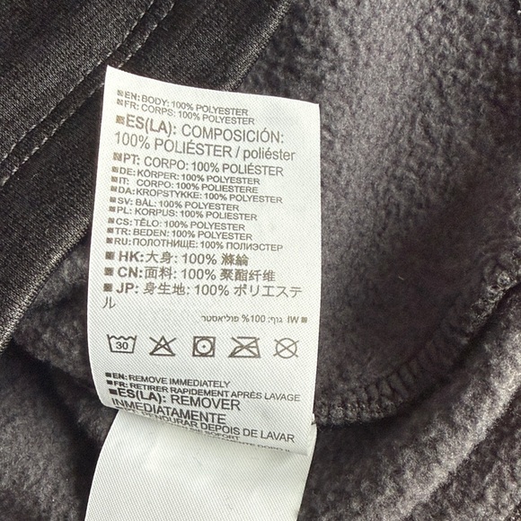 Salomon Men's Black and Gray Zip-Up Sweater - large - Picture 6 of 10